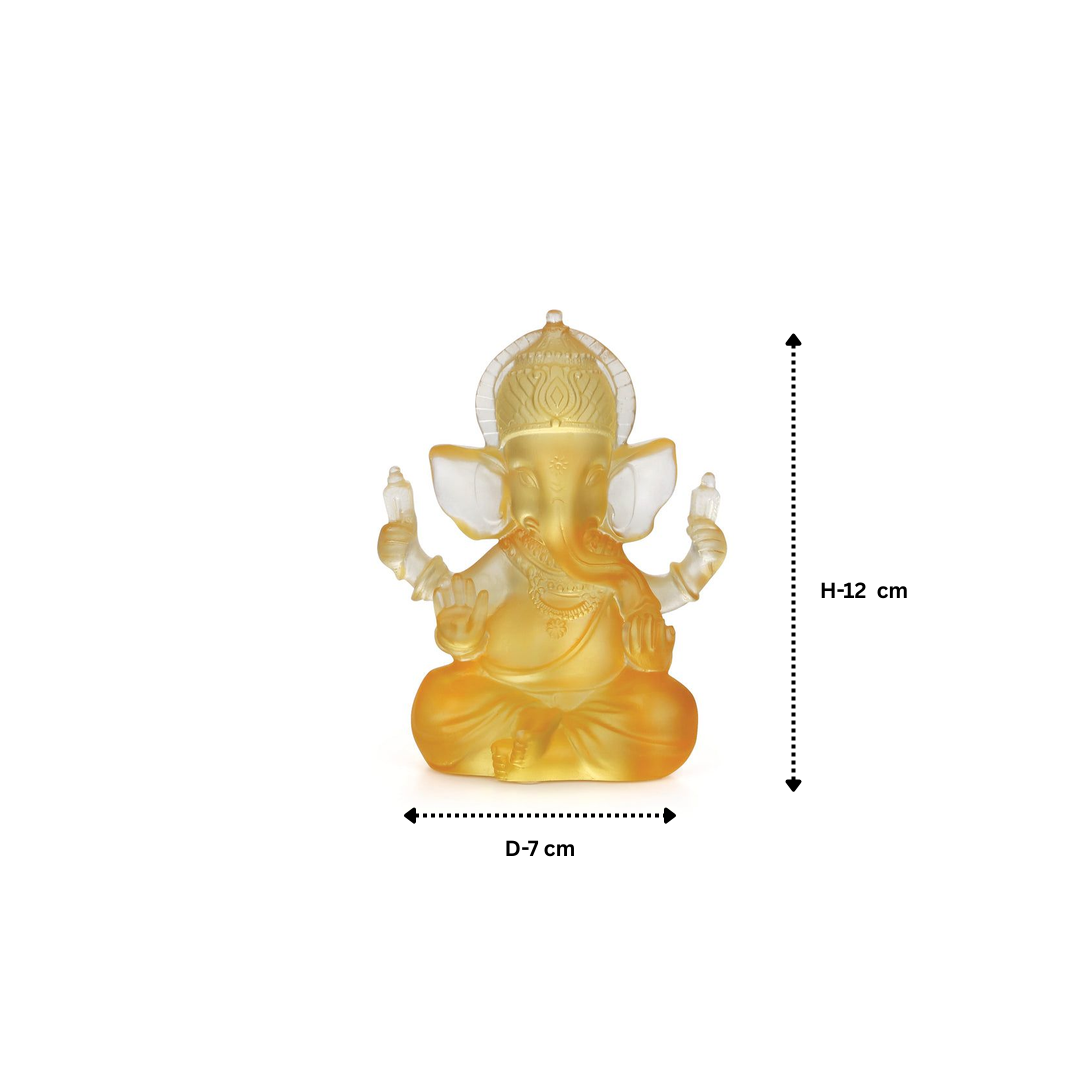 Ganesh Ji Crystal Glow Idol