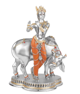Standing Cow Krishna Orange