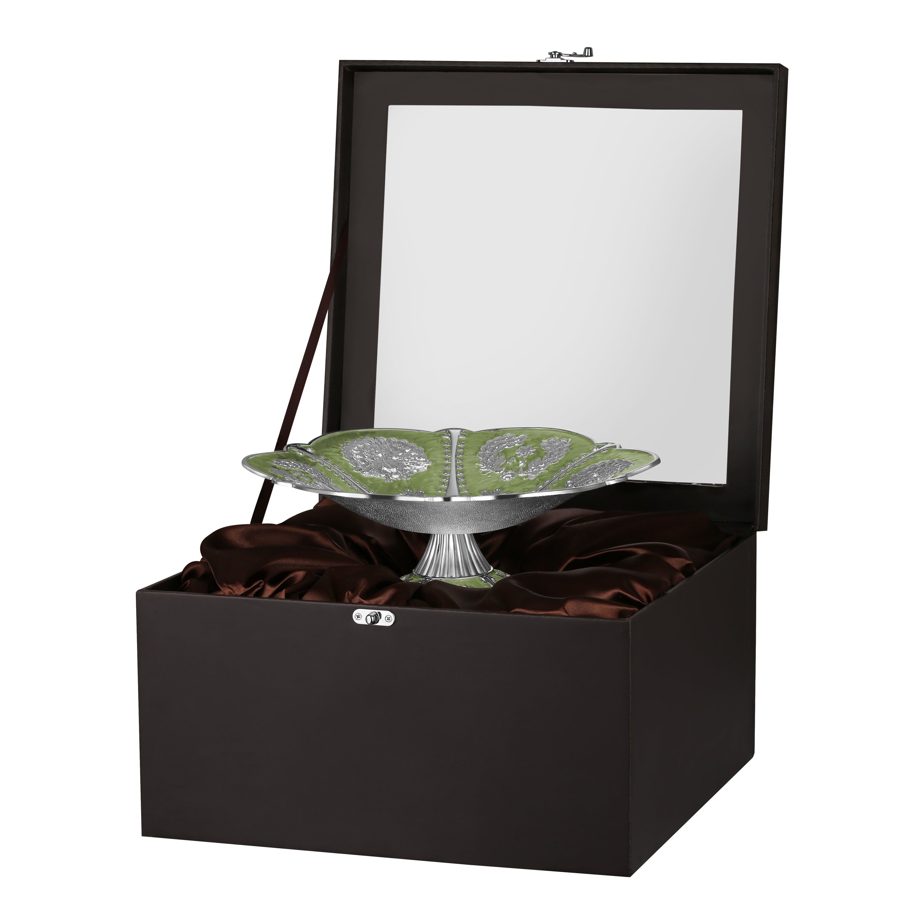 Peacock Galvanic Plattter Metal Green