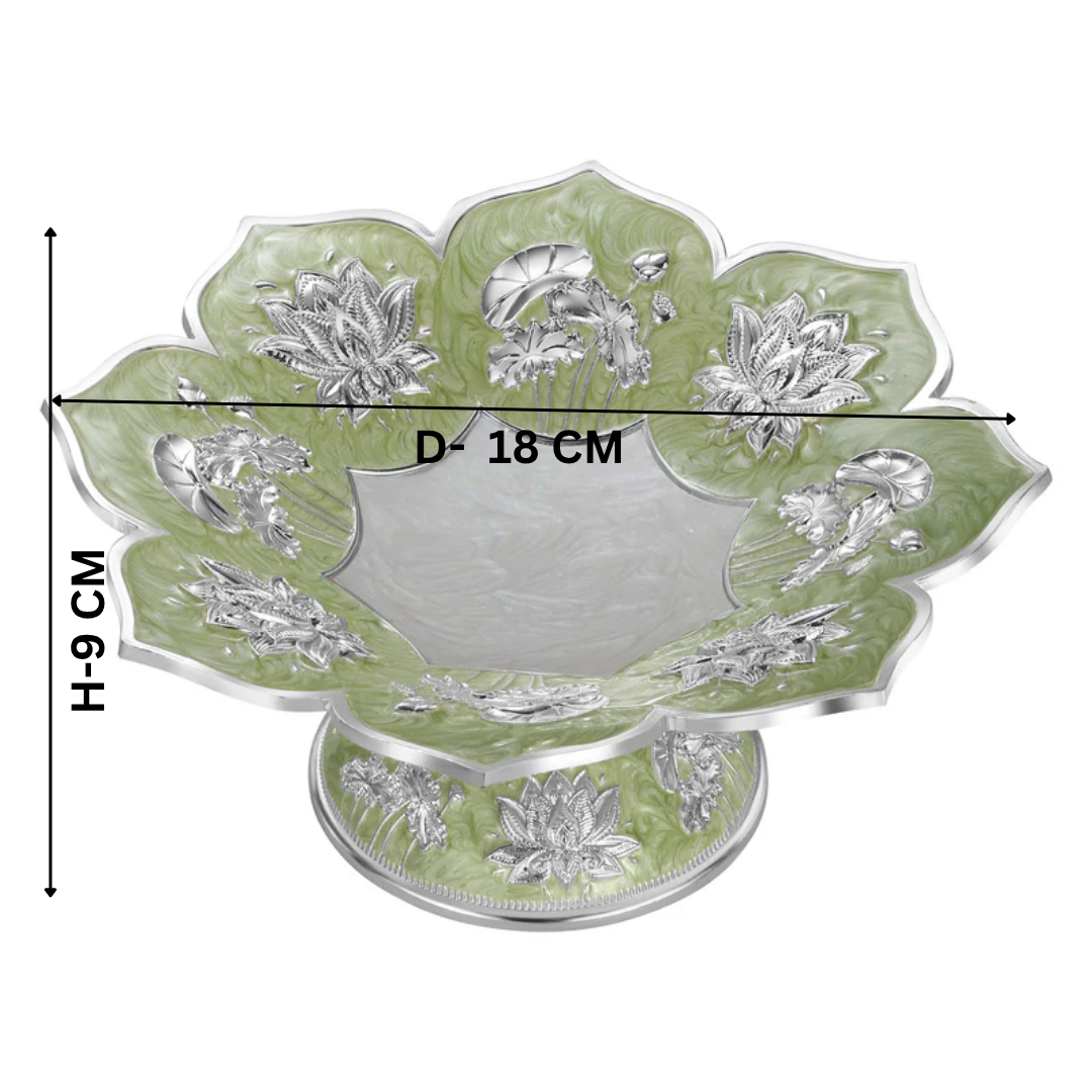 Lotus Galvanic Platter Metal Green