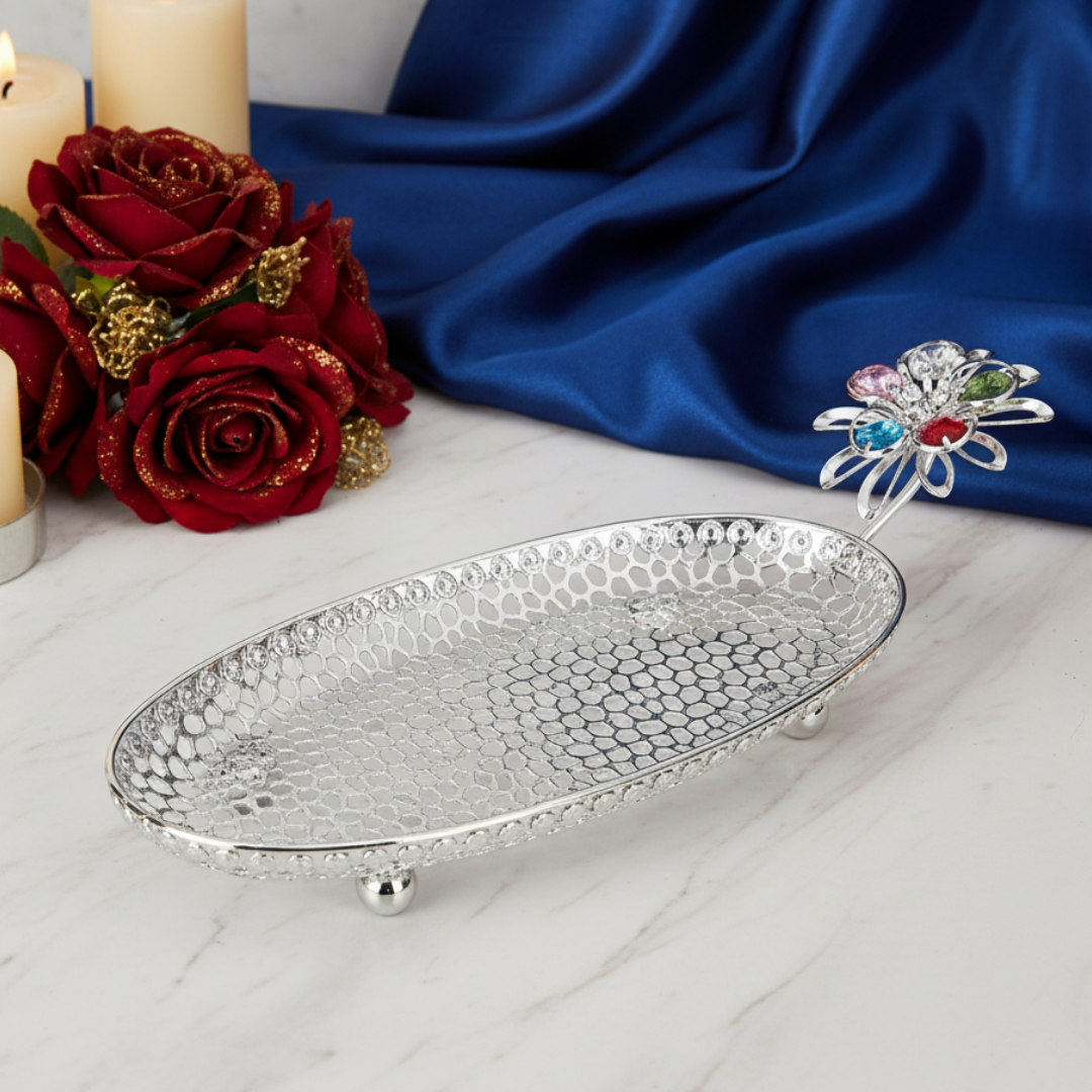 Oval Tray Silver