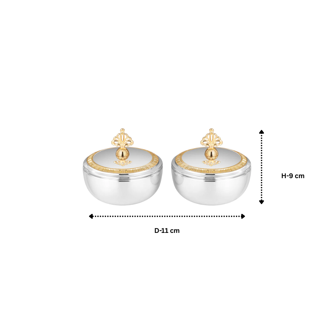 Crown bowl With Lid Small