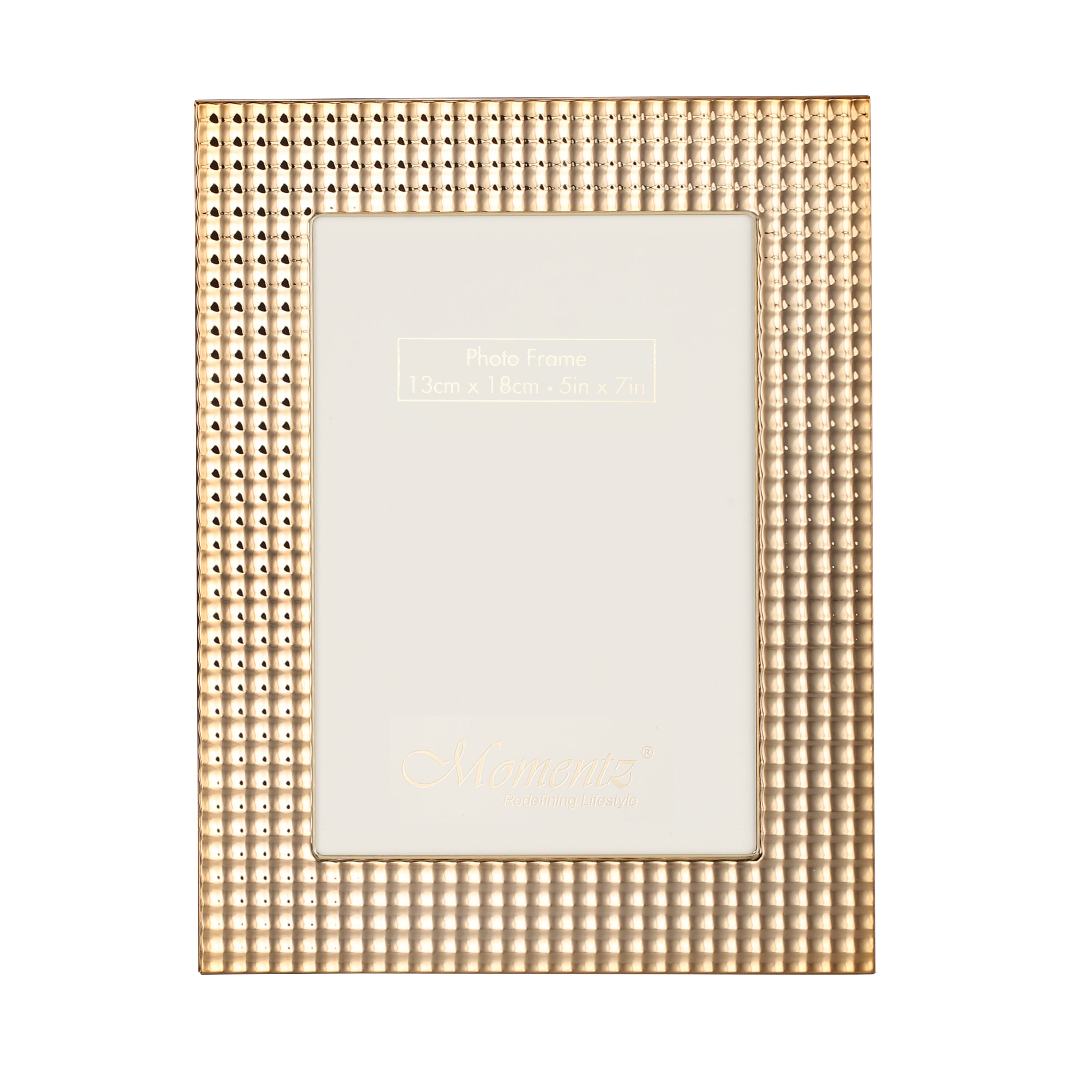 Geometric Design Photoframe Gold