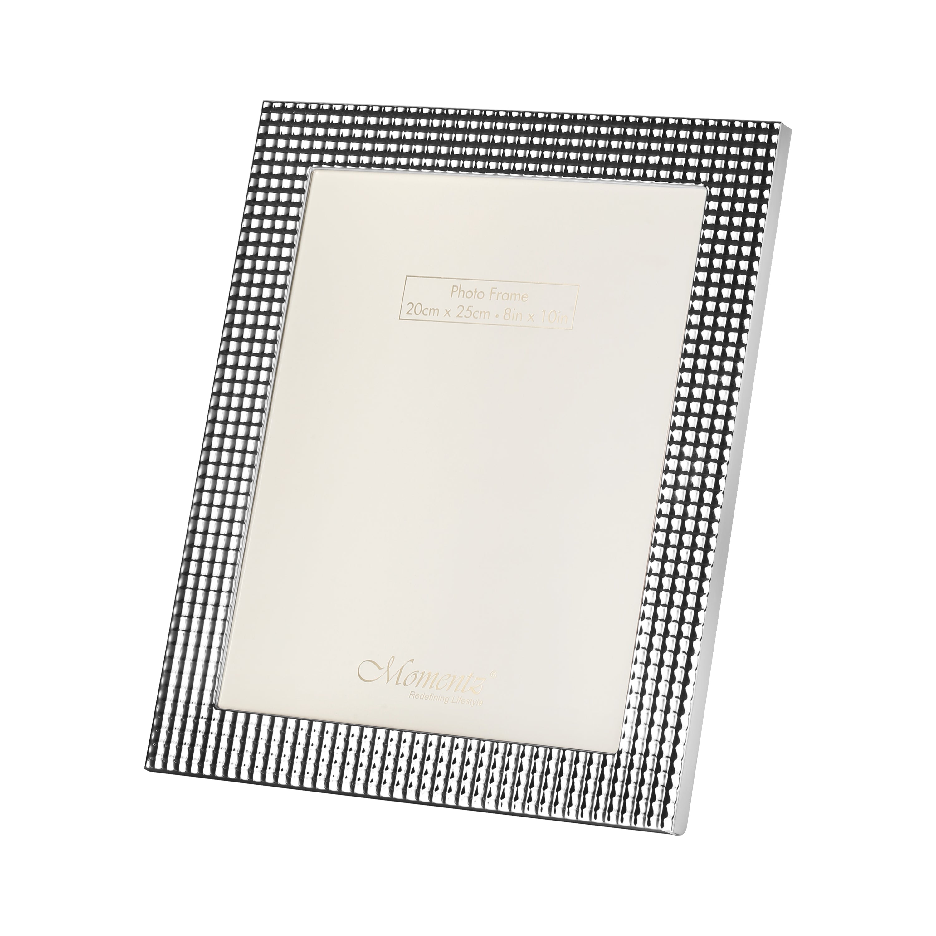 Geometric Design Photoframe Silver