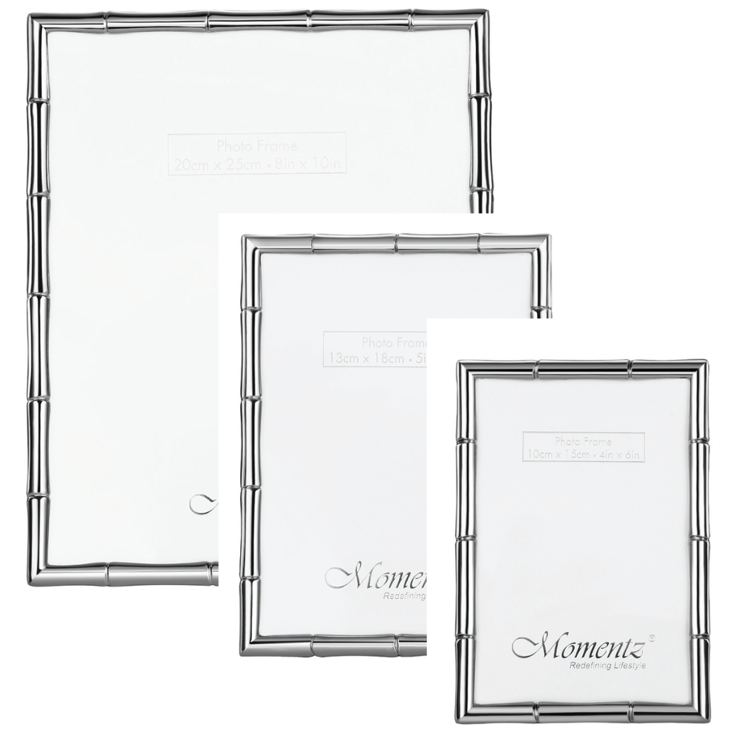 Bamboo Desgin Photoframe Silver