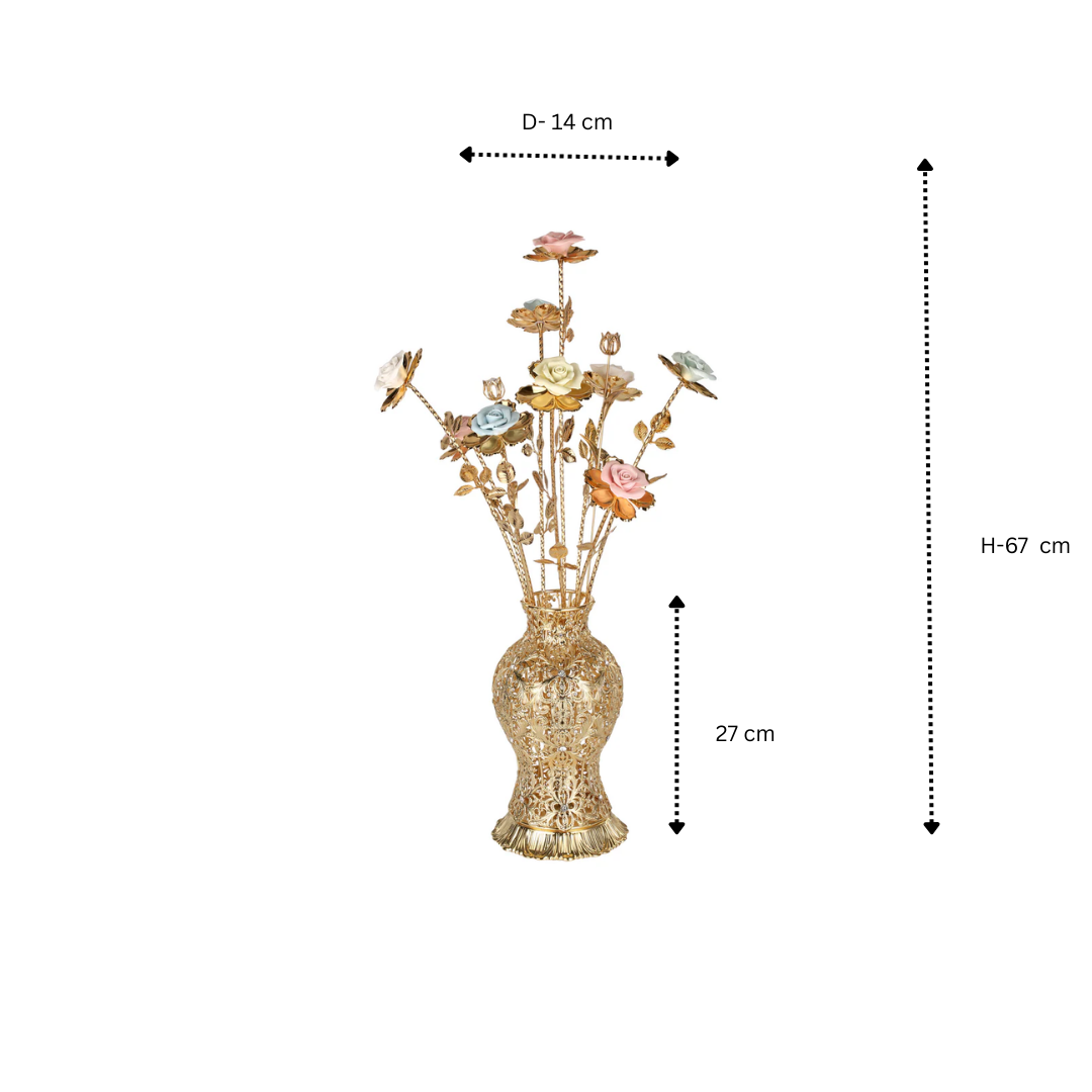 Flower vase Silver (H - 67 cm)