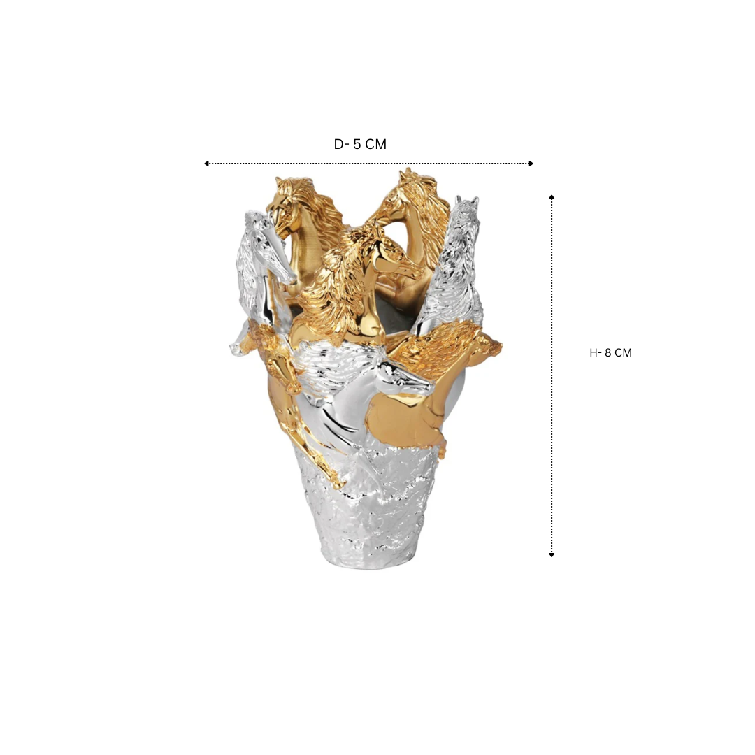 Horse Vase Dual Tone