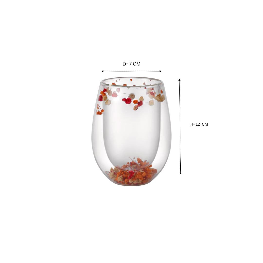 Flower Stemless Glass (Set of 2)