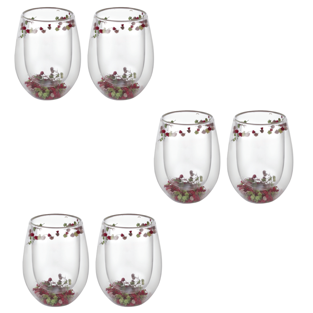 Flower Stemless Glass (Set of 6)