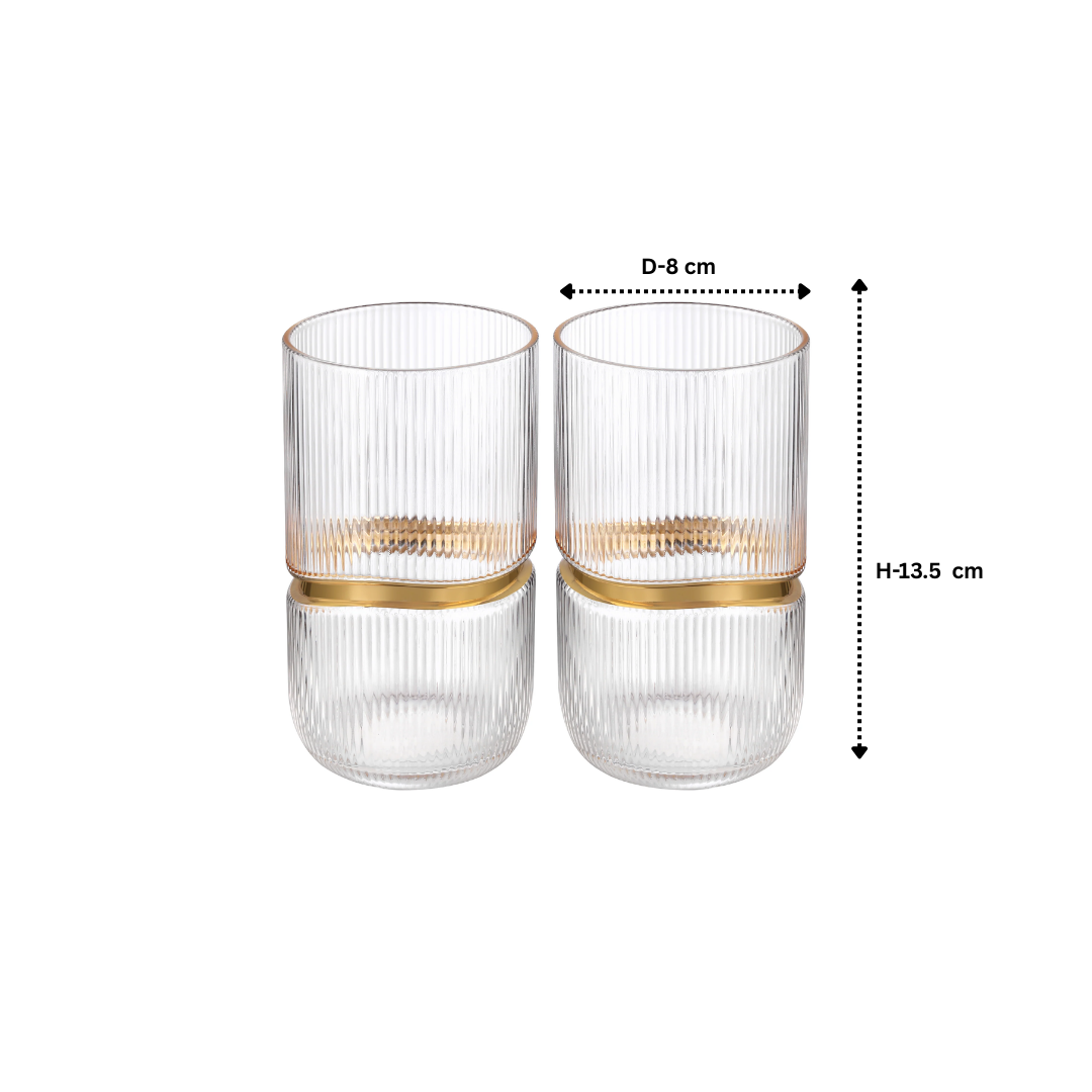 Tumbler with Gold Ring (Set of 6)