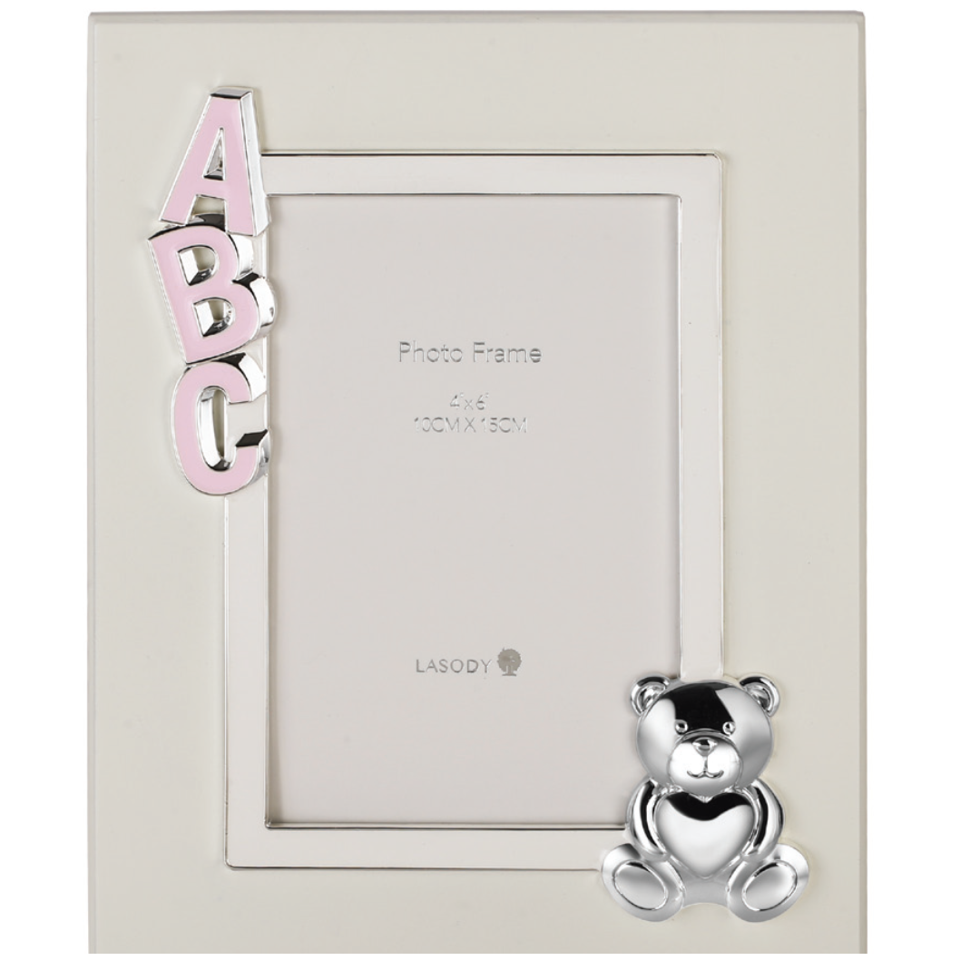 ABC Bear Photoframe PINK