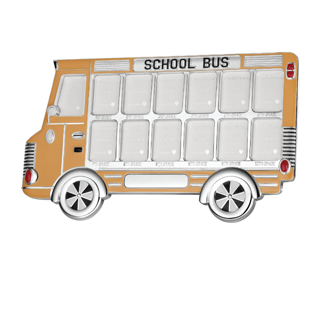 School Bus Photoframe COLORED