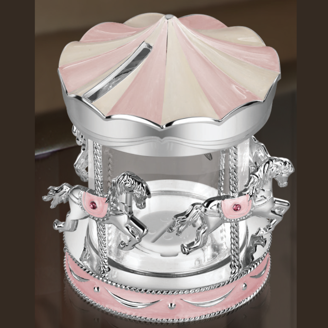 Carousel Money Bank Pink
