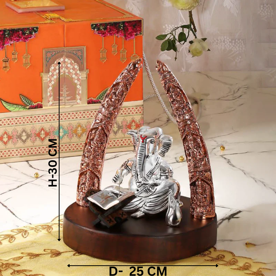 Book Reading Ganesh Ji Idol
