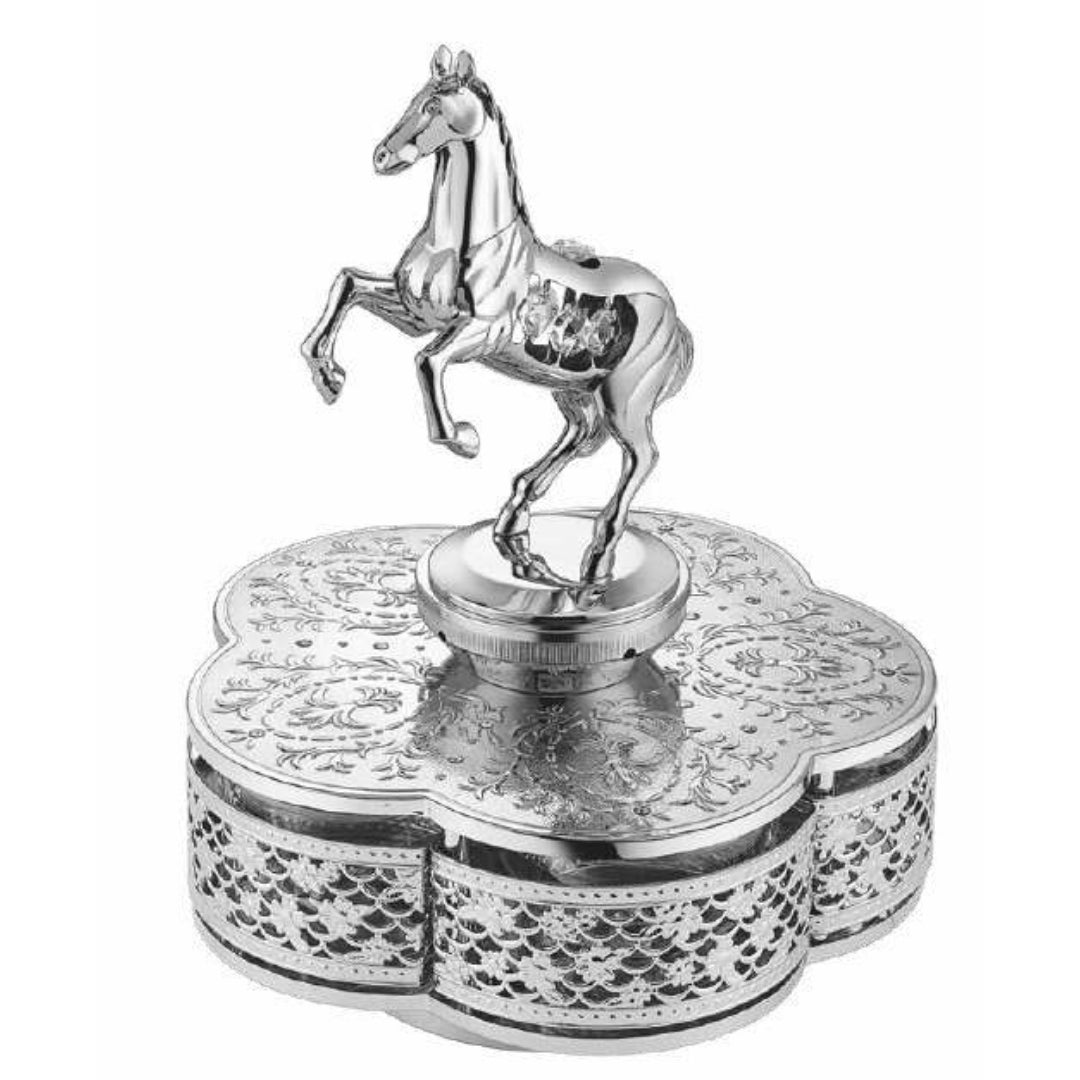 Horse 5 Candy Bowls Silver