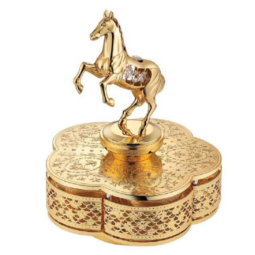 Horse 5 Candy Bowls Golden
