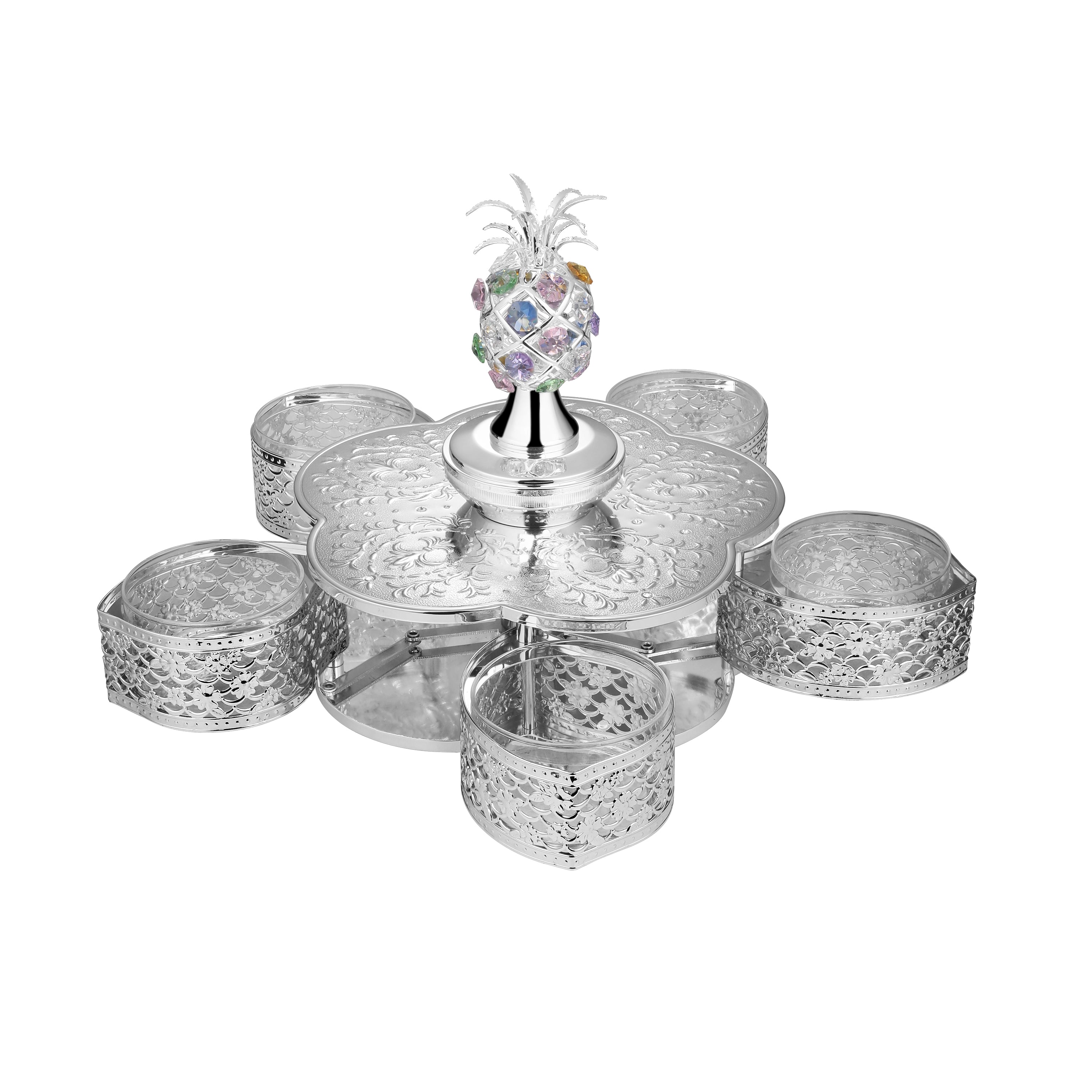 Pineapple 5 Candy Bowls Sil.Col.