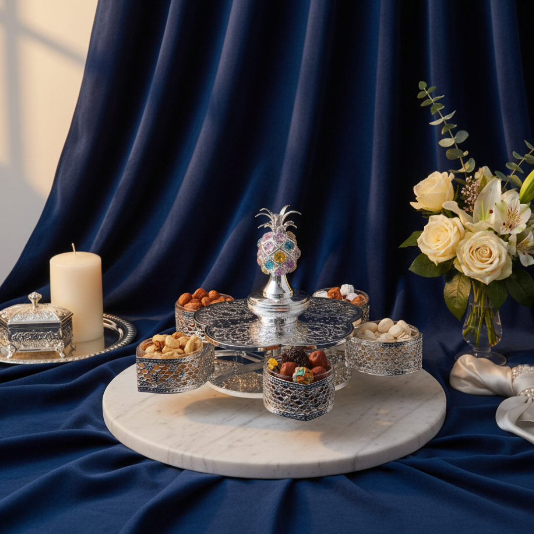 Pineapple 5 Candy Bowls Sil.Col.