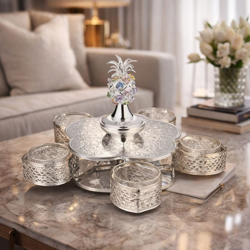 Pineapple 5 Candy Bowls Sil.Col.