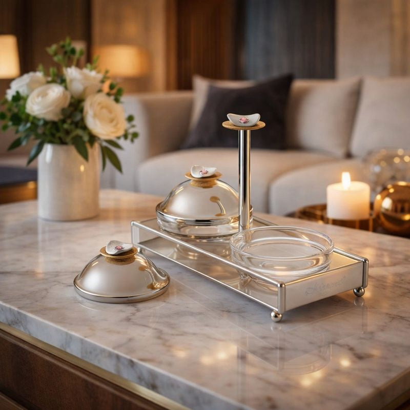 Regal Treasure Twin Bowls Server Dual Tone