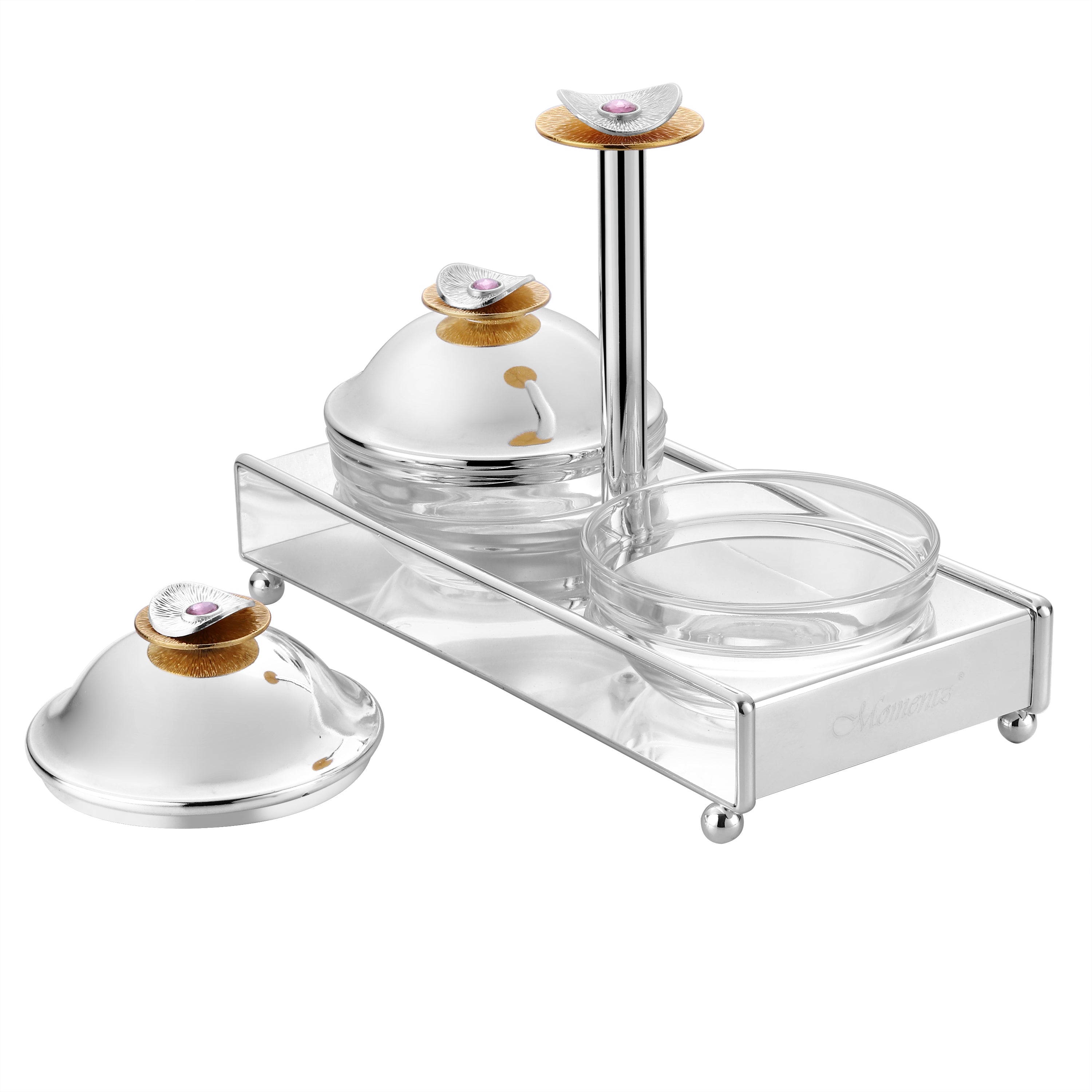 Regal Treasure Twin Bowls Server Dual Tone
