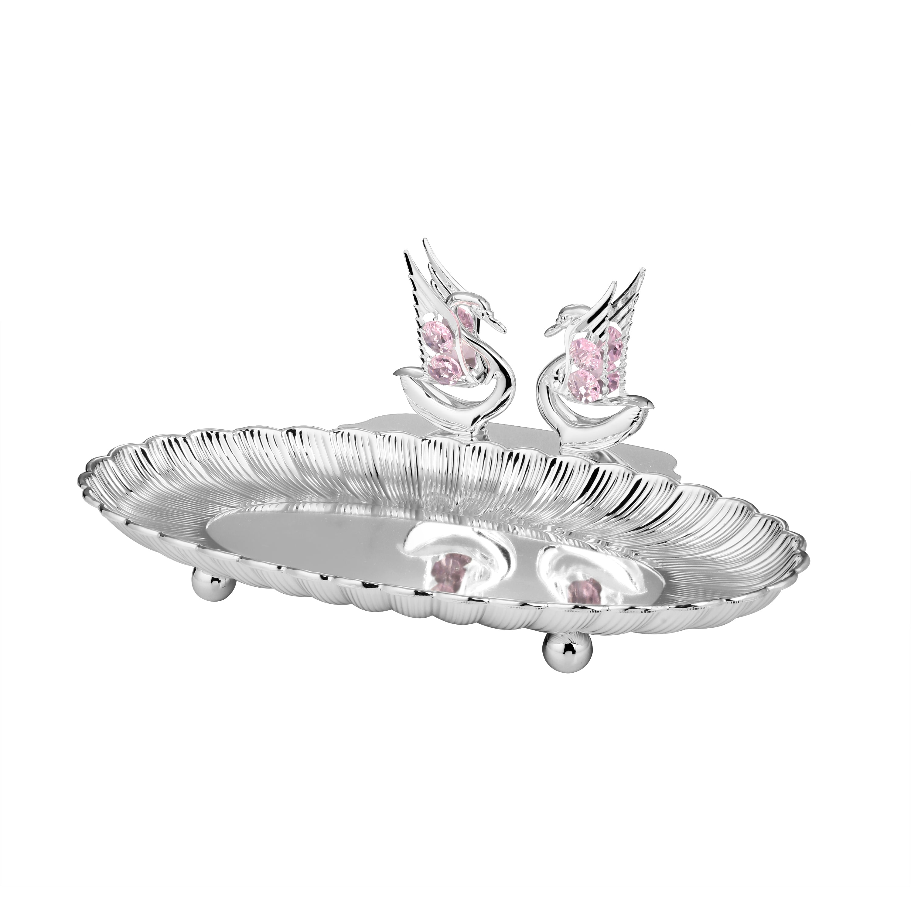 2 Swan Platter Pink
