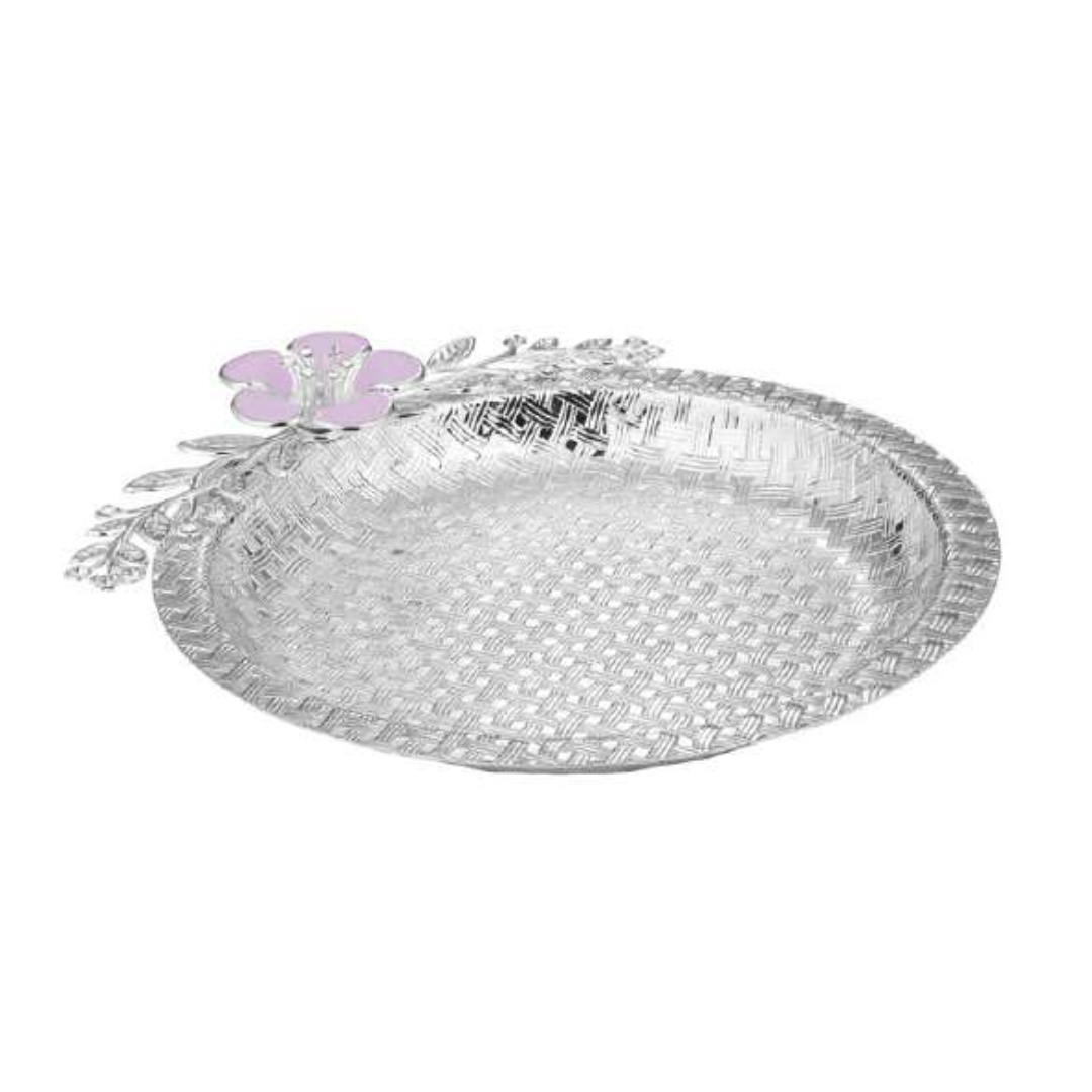 Flower Round Server Lavender