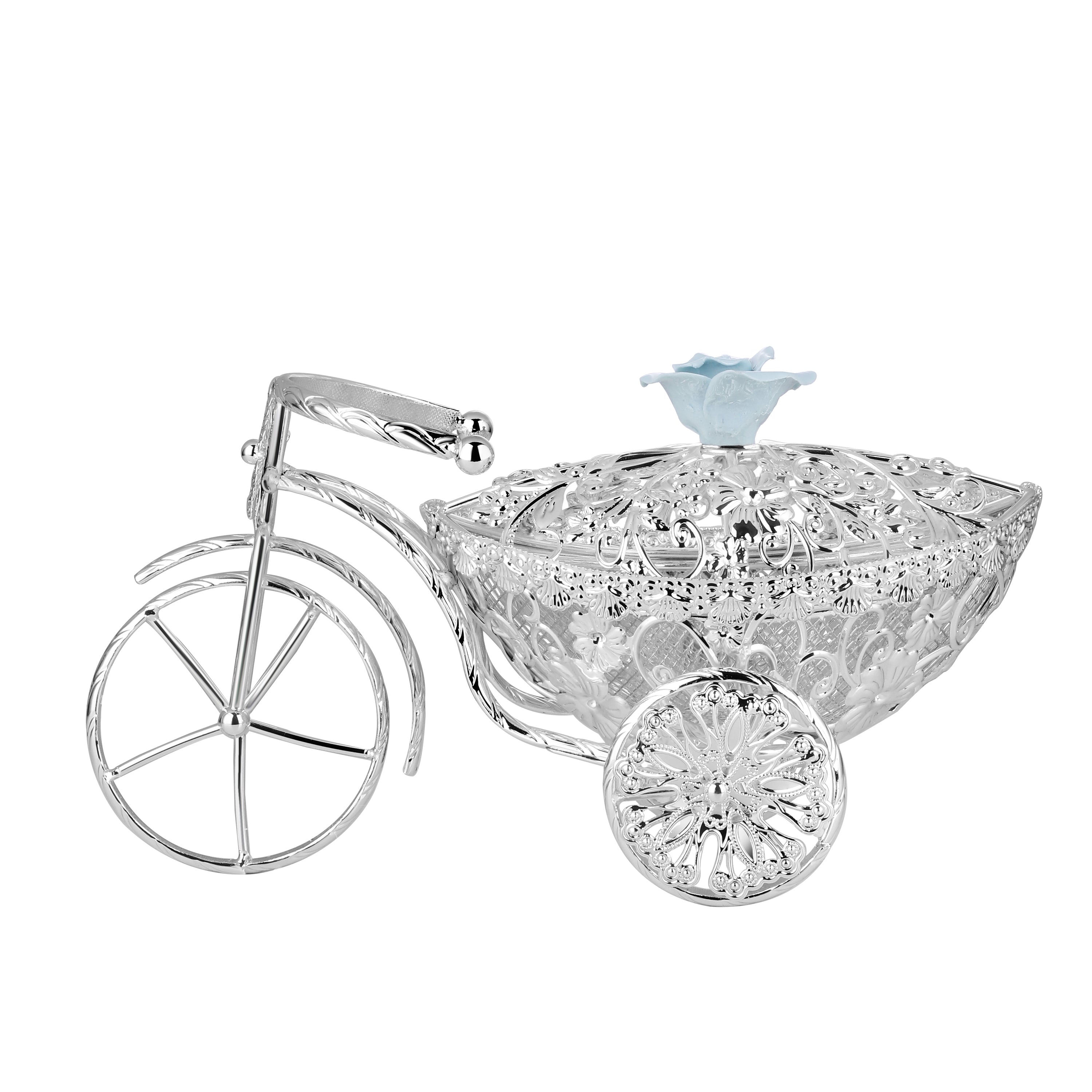 Floral Cycle Basket-Blue Rose