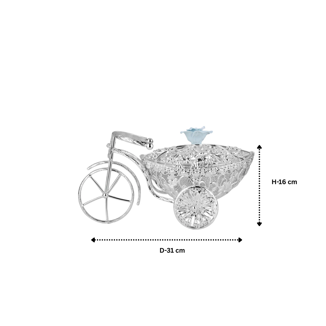 Floral Cycle Basket-Blue Rose