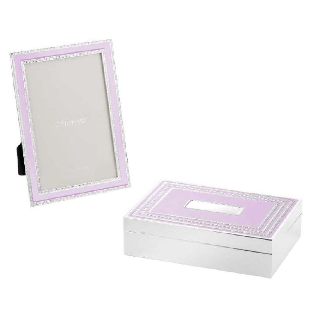 Classic Silver Photo Frame & Keepsake Box Set