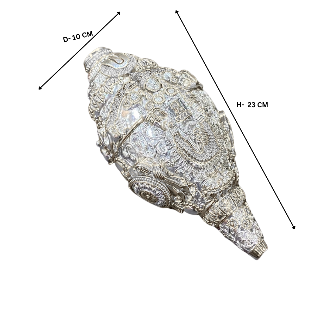 Balaji Shankh 9inch Silver