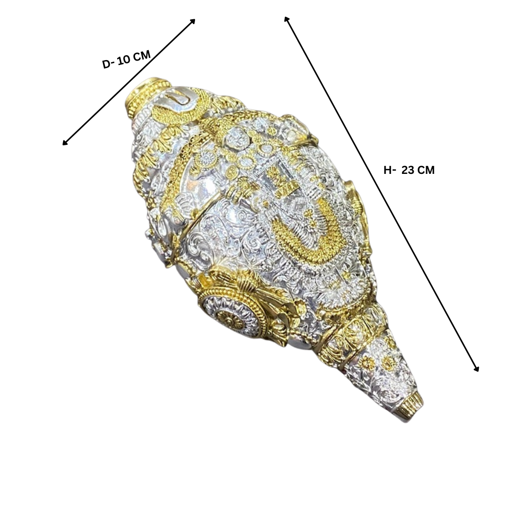 Balaji Shankh 9inch Dual Tone