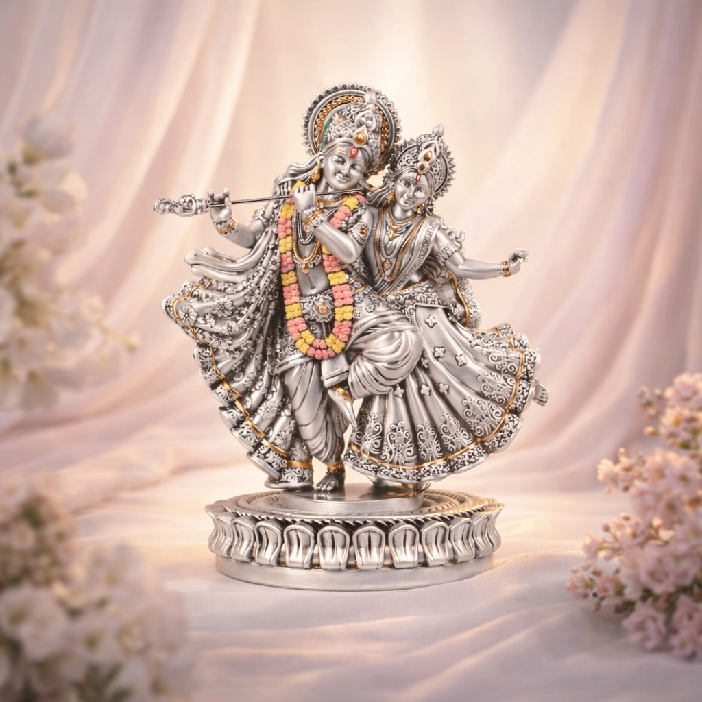Dancing Radha Krishna on Base - 14inch