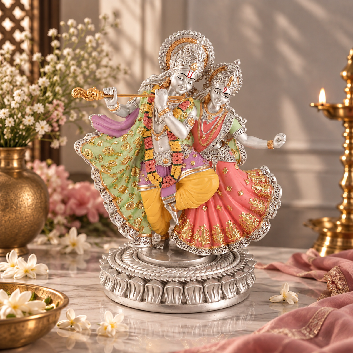 Dancing Radha Krishna Color