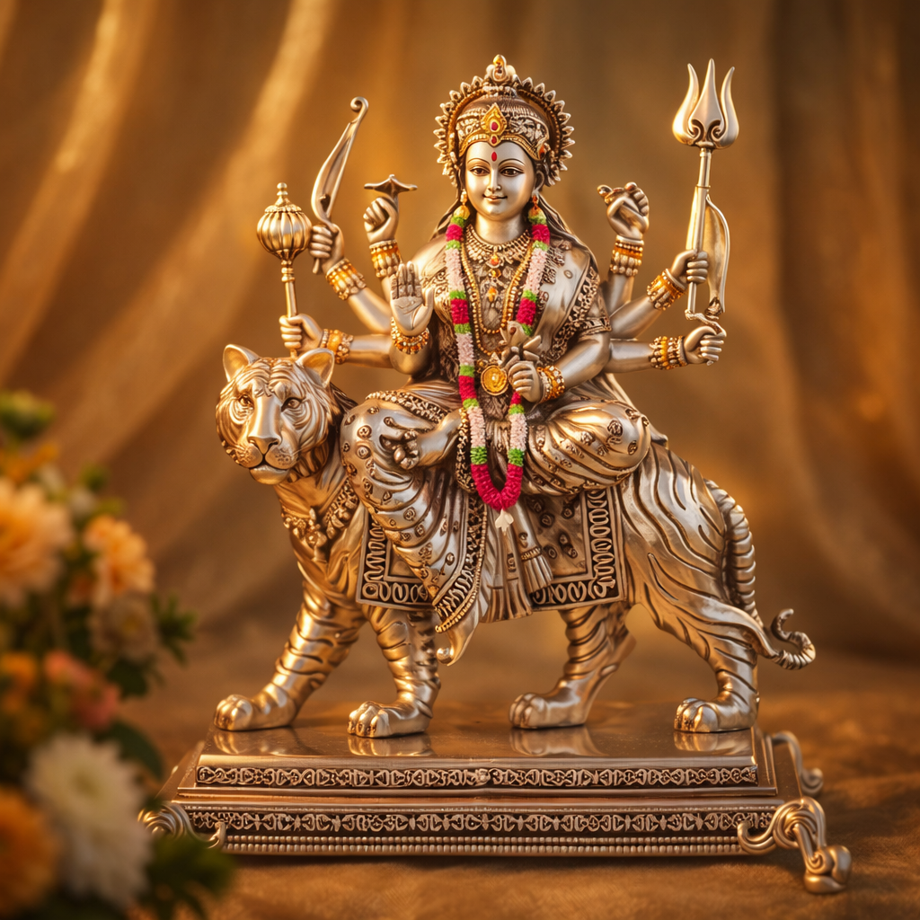 Durga Mata With Base (H-38cm)