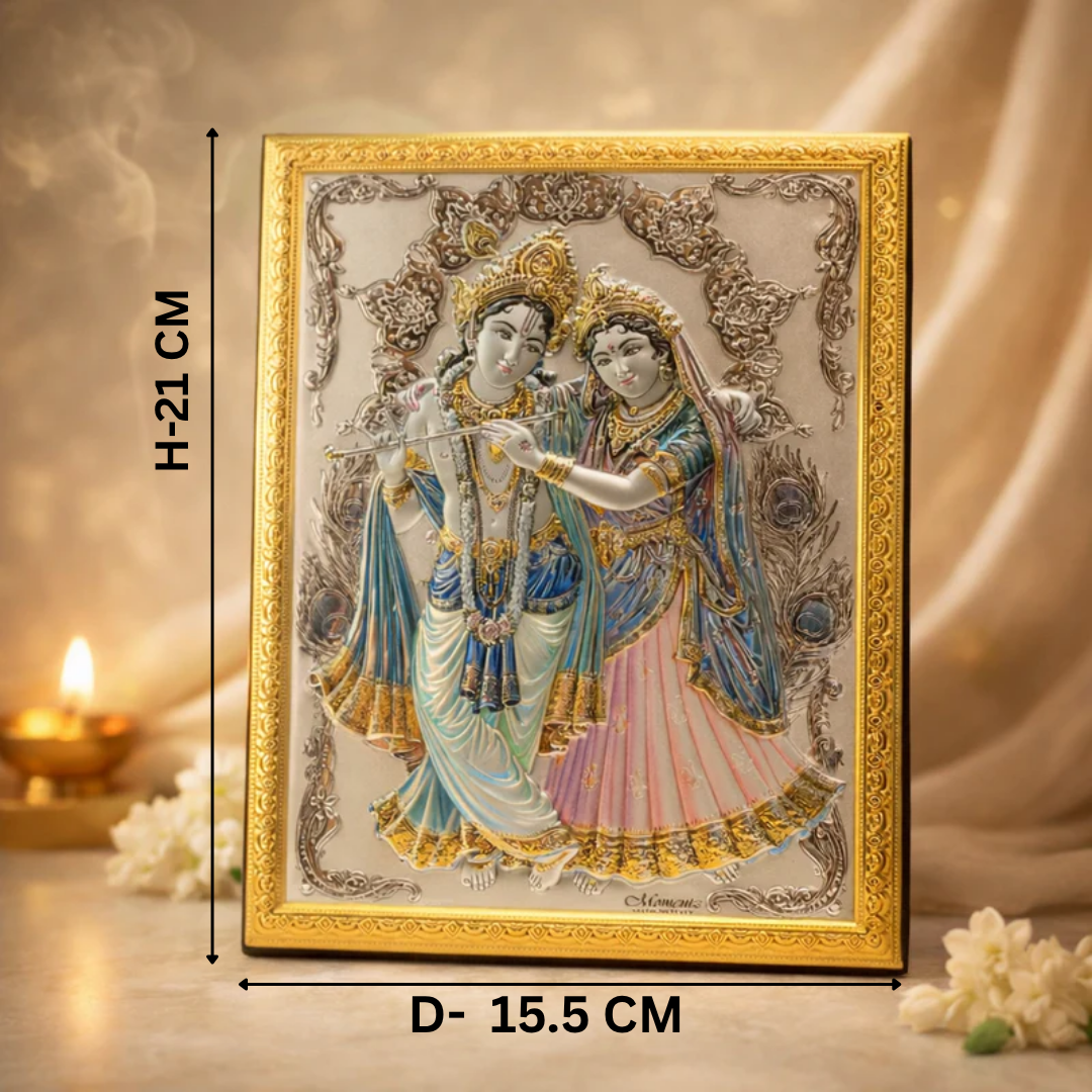 Radha Krishna Wall Frame Idol