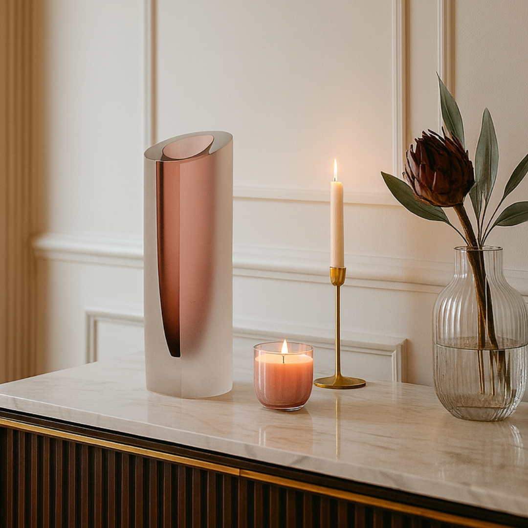 Crystal Mist Vase Purple Large