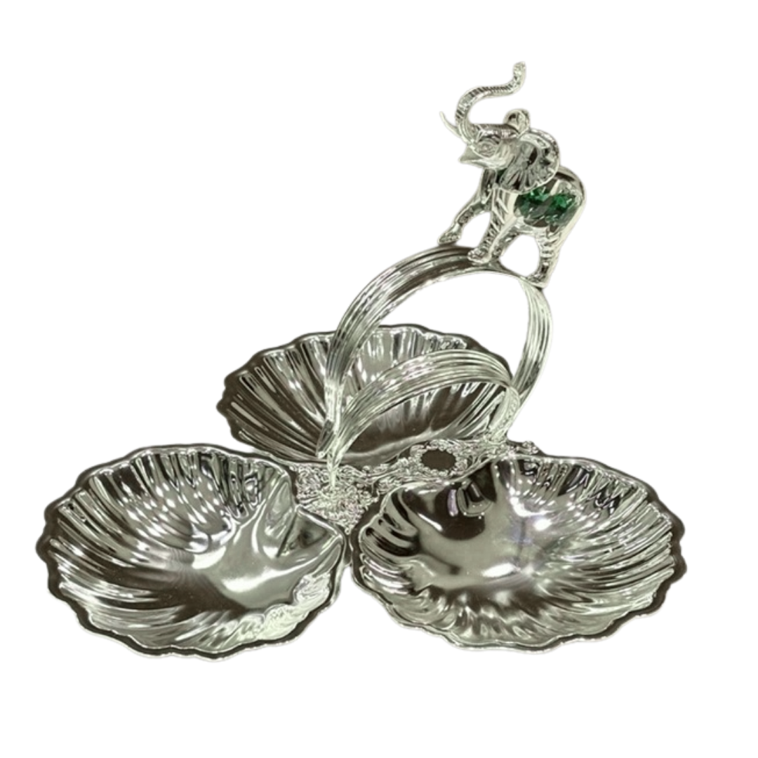 Elephant Swarovski with 3 Serving