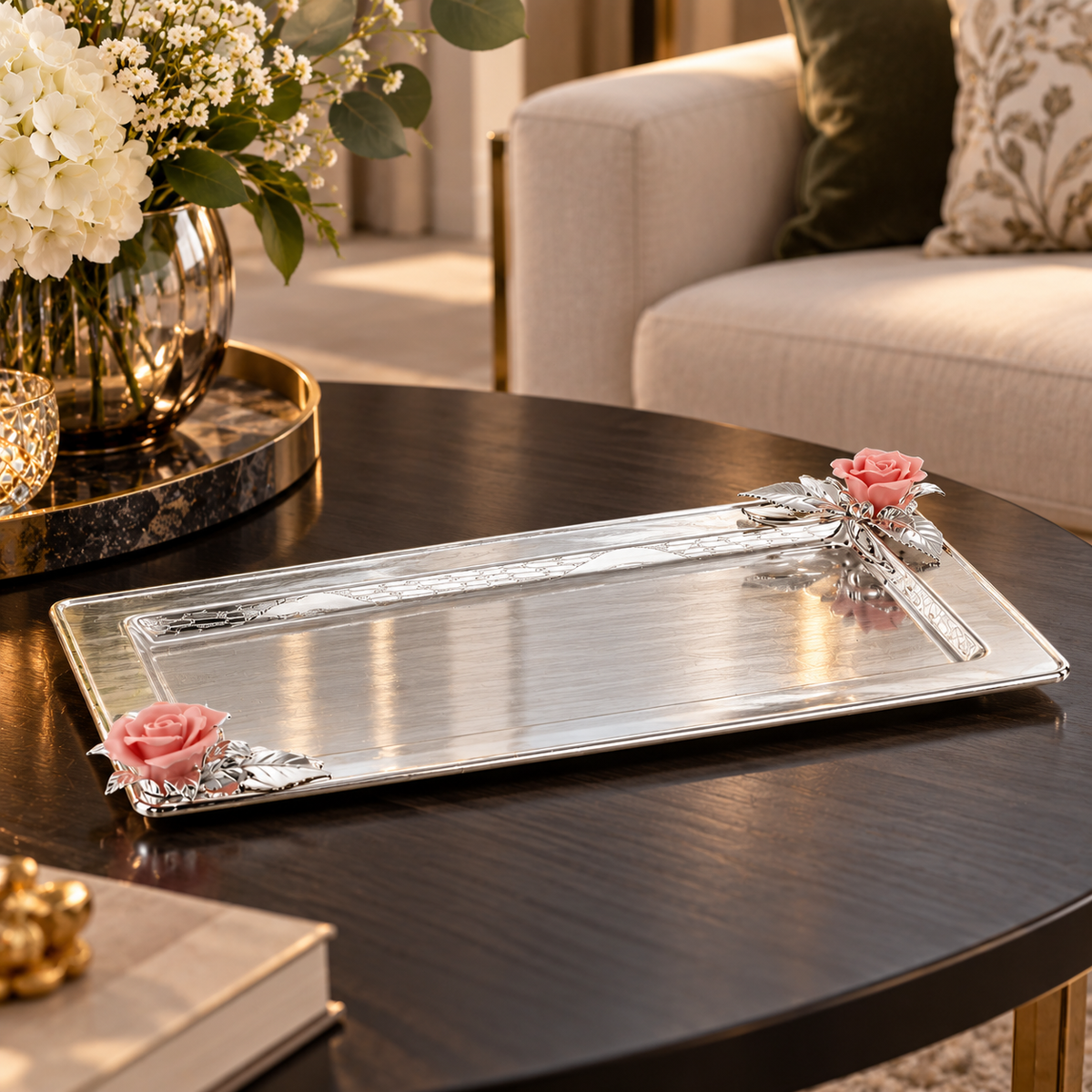 Double Blossom Tray