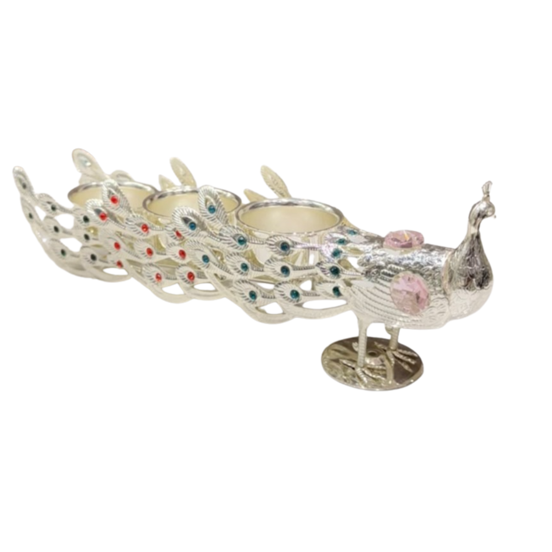 Peacock 3 in 1 Tea Light Holder