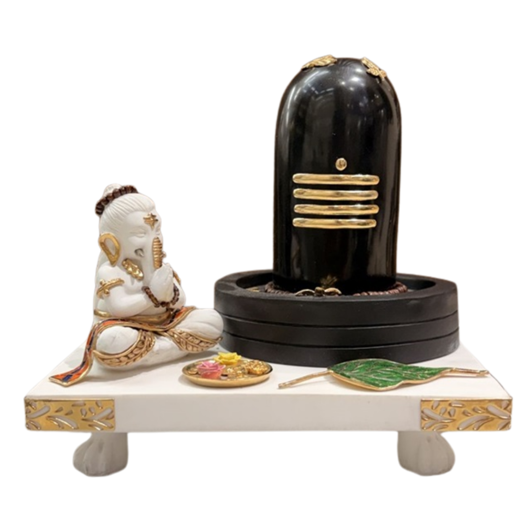 Divine Shivling with Ganesha