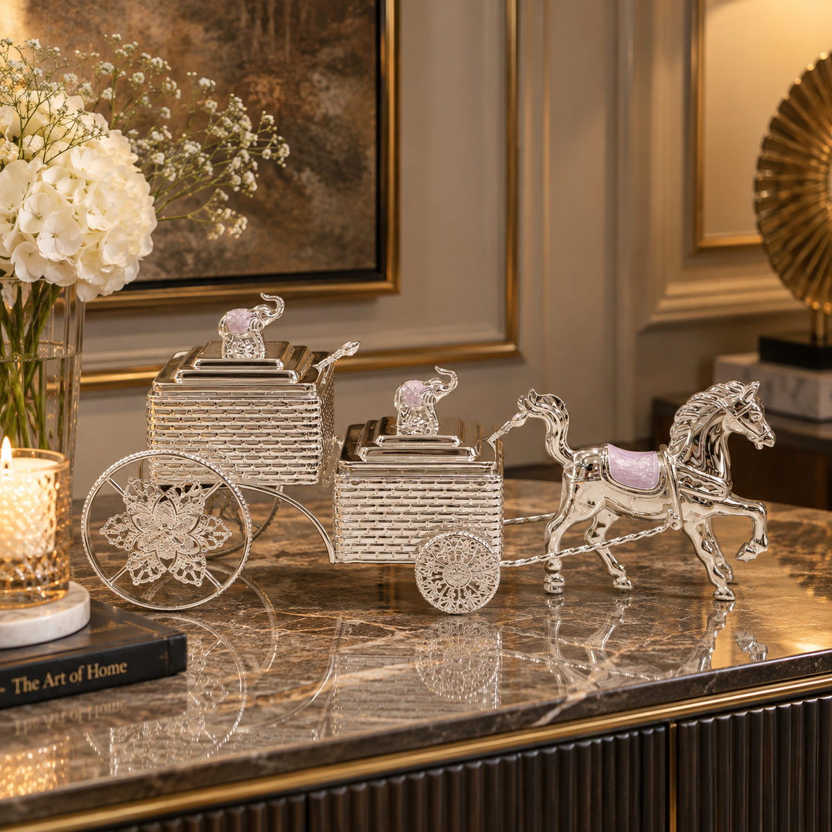 Horse Cart 2 in 1 Sugar Bowls