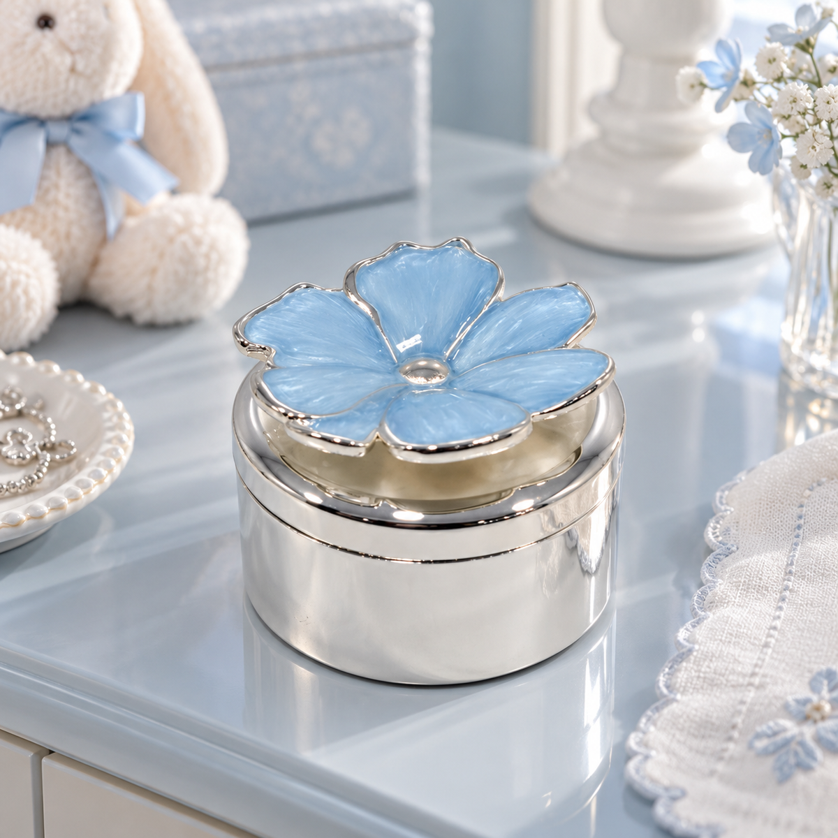 Flower jewelry box