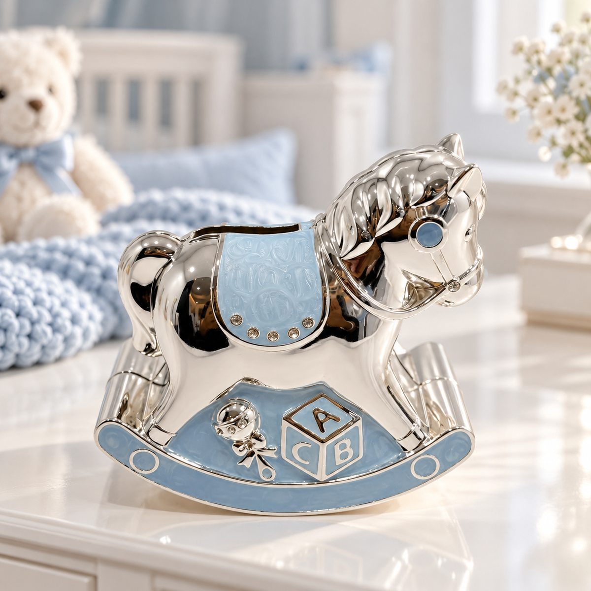 Rocking horse money bank
