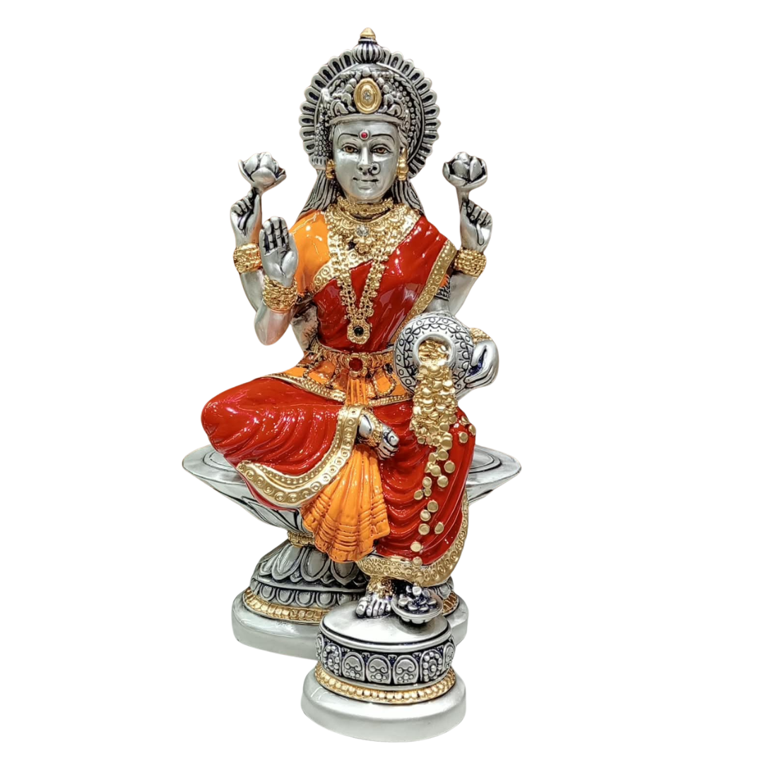 Sitting Laxmi Ji Colored