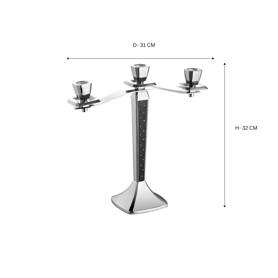 Luxury 3-in-1 Candle Stand - Silver