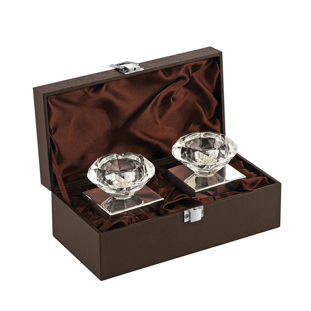 Diamond Tea Light- Silver