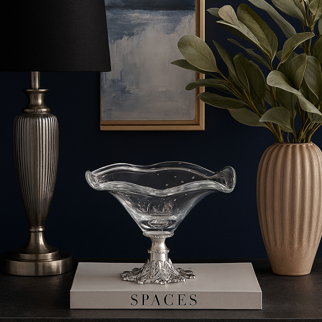 Curvy Glass Platter CLEAR