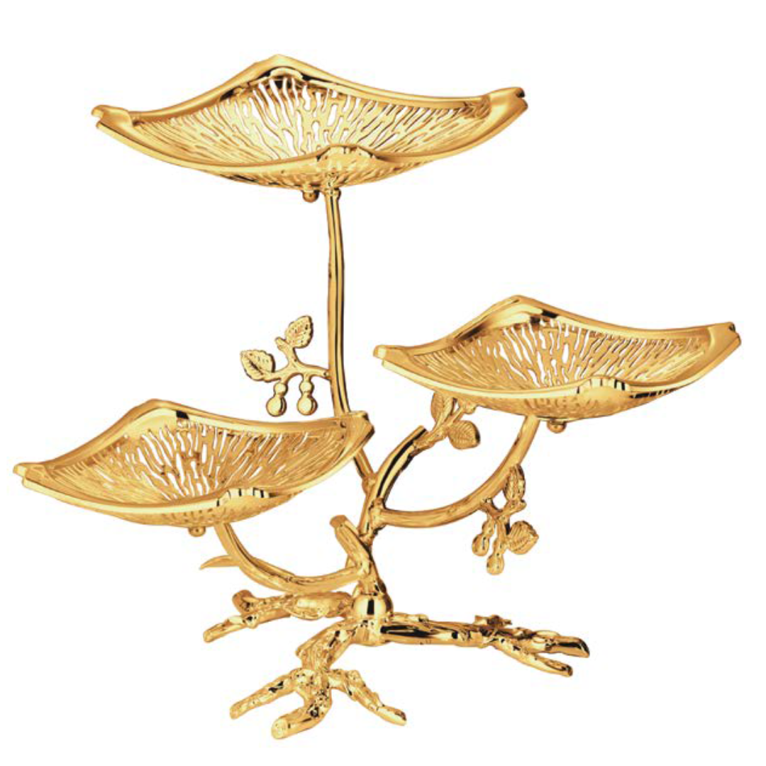 3 pcs Servers Golden