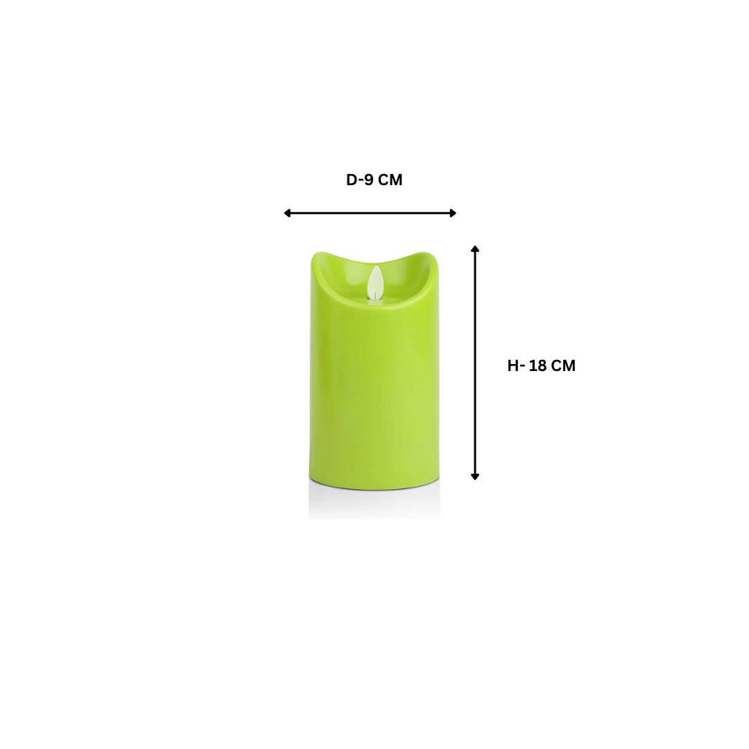 Flickering Candle small- Green